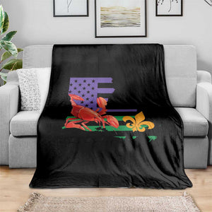 Louisiana Throw Blanket Louisiana New Orleans Party Custume Beads TS10 Print Your Wear