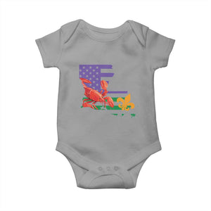 Louisiana Baby Onesie Louisiana New Orleans Party Custume Beads TS10 Sport Gray Print Your Wear