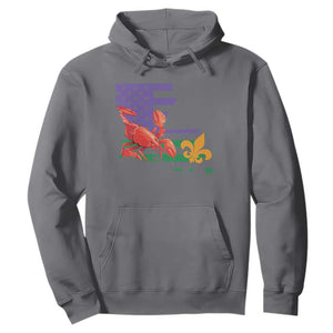 Louisiana Hoodie Louisiana New Orleans Party Custume Beads TS10 Charcoal Print Your Wear