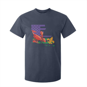 Louisiana T Shirt For Kid Louisiana New Orleans Party Custume Beads TS10 Navy Print Your Wear