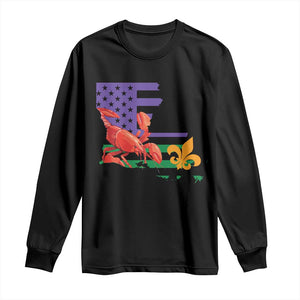 Louisiana Long Sleeve Shirt Louisiana New Orleans Party Custume Beads TS10 Black Print Your Wear