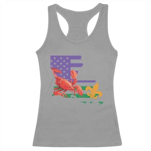 Louisiana Racerback Tank Top Louisiana New Orleans Party Custume Beads TS10 Sport Gray Print Your Wear