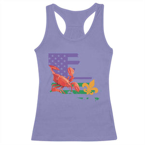 Louisiana Racerback Tank Top Louisiana New Orleans Party Custume Beads TS10 Violet Print Your Wear