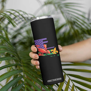 Louisiana Skinny Tumbler Louisiana New Orleans Party Custume Beads TS10 Print Your Wear