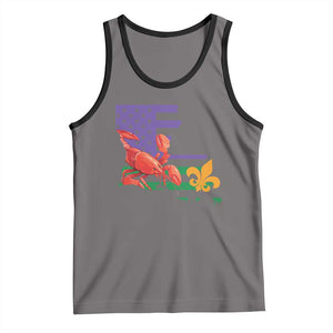 Louisiana Tank Top Louisiana New Orleans Party Custume Beads TS10 Deep Heather Black Print Your Wear
