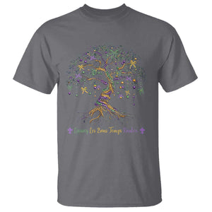 Coquette Bow Mardi Gras Bead Tree T Shirt Carnival New Orleans 2025 TS10 Charcoal Print Your Wear