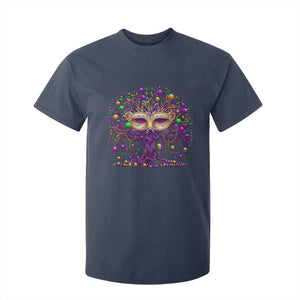 Mardi Gras Bead Tree T Shirt For Kid New Orleans Festival TS10 Navy Print Your Wear