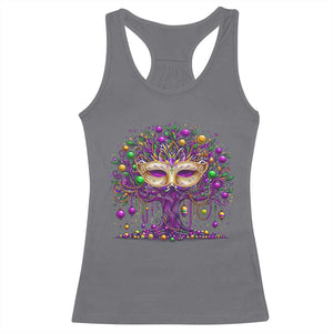 Mardi Gras Bead Tree Racerback Tank Top New Orleans Festival TS10 Charcoal Print Your Wear