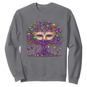 Mardi Gras Bead Tree Sweatshirt New Orleans Festival TS10 Charcoal Print Your Wear