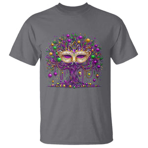 Mardi Gras Bead Tree T Shirt New Orleans Festival TS10 Charcoal Print Your Wear