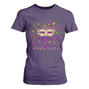 Mardi Gras Bead Tree T Shirt For Women New Orleans Festival TS10 Purple Print Your Wear