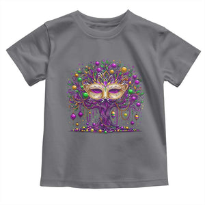Mardi Gras Bead Tree Toddler T Shirt New Orleans Festival TS10 Charcoal Print Your Wear
