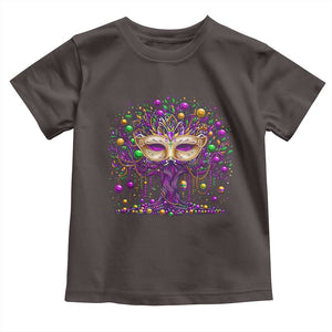 Mardi Gras Bead Tree Toddler T Shirt New Orleans Festival TS10 Dark Chocolate Print Your Wear