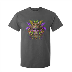Mardi Gras Costume Sugar Skull T Shirt For Kid Carnival New Orleans Trip TS10 Dark Heather Print Your Wear