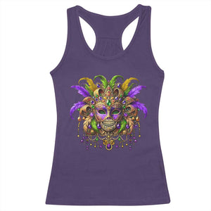 Mardi Gras Costume Sugar Skull Racerback Tank Top Carnival New Orleans Trip TS10 Purple Print Your Wear