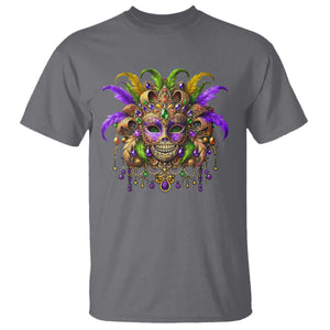Mardi Gras Costume Sugar Skull T Shirt Carnival New Orleans Trip TS10 Charcoal Print Your Wear