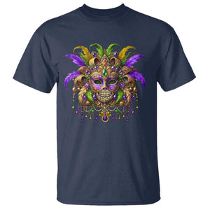 Mardi Gras Costume Sugar Skull T Shirt Carnival New Orleans Trip TS10 Navy Print Your Wear