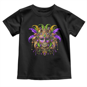 Mardi Gras Costume Sugar Skull Toddler T Shirt Carnival New Orleans Trip TS10 Black Print Your Wear