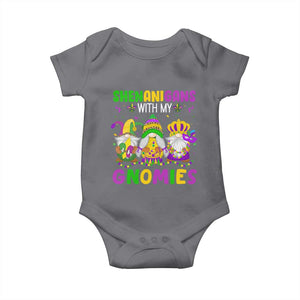 Carnival Mardi Gras Baby Onesie Leopard Gnomes New Orleans Trip TS10 Charcoal Print Your Wear