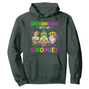Carnival Mardi Gras Hoodie Leopard Gnomes New Orleans Trip TS10 Dark Forest Green Print Your Wear