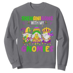 Carnival Mardi Gras Sweatshirt Leopard Gnomes New Orleans Trip TS10 Charcoal Print Your Wear