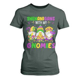 Carnival Mardi Gras T Shirt For Women Leopard Gnomes New Orleans Trip TS10 Dark Forest Green Print Your Wear
