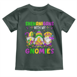 Carnival Mardi Gras Toddler T Shirt Leopard Gnomes New Orleans Trip TS10 Dark Forest Green Print Your Wear