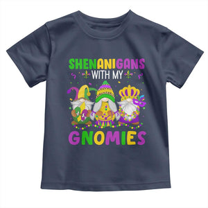 Carnival Mardi Gras Toddler T Shirt Leopard Gnomes New Orleans Trip TS10 Navy Print Your Wear