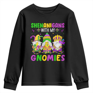 Carnival Mardi Gras Youth Sweatshirt Leopard Gnomes New Orleans Trip TS10 Black Print Your Wear