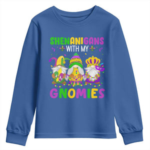 Carnival Mardi Gras Youth Sweatshirt Leopard Gnomes New Orleans Trip TS10 Royal Blue Print Your Wear