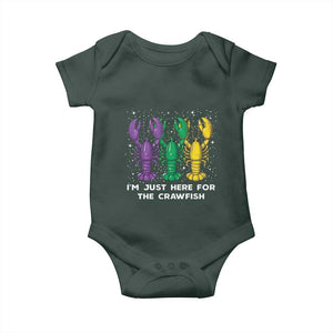 Carnival Mardi Gras Baby Onesie I'm Just Here For The Crawfish TS10 Print Your Wear