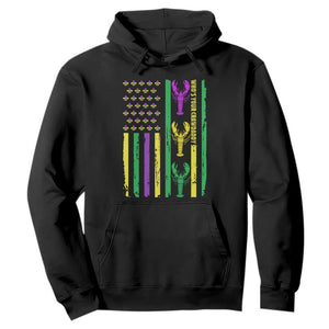 Funny Mardi Gras Crawfish Hoodie Whos Your Crawdaddy USA American Flag Carnival TS10 Black Print Your Wear