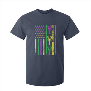 Funny Mardi Gras Crawfish T Shirt For Kid Whos Your Crawdaddy USA American Flag Carnival TS10 Navy Print Your Wear