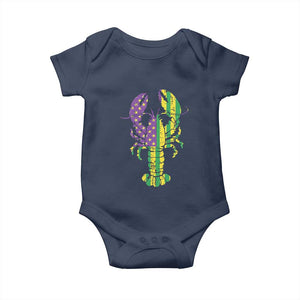 Carnival Mardi Gras USA American Flag Crawfish Baby Onesie TS10 Navy Print Your Wear