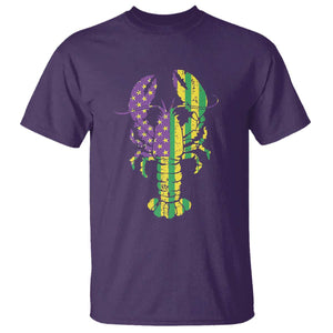 Carnival Mardi Gras USA American Flag Crawfish T Shirt TS10 Purple Print Your Wear