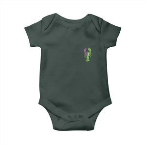 Carnival Mardi Gras USA American Flag Crawfish Pocket Baby Onesie TS10 Print Your Wear