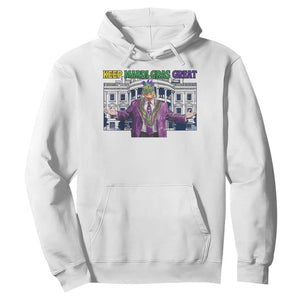 Trump Mardi Gras Hoodie Carnival New Orleans Trip Parade Outfit TS10 White Print Your Wear