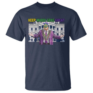 Trump Mardi Gras T Shirt Carnival New Orleans Trip Parade Outfit TS10 Navy Print Your Wear