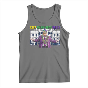 Trump Mardi Gras Tank Top Carnival New Orleans Trip Parade Outfit TS10 Black Heather Print Your Wear