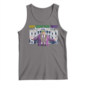 Trump Mardi Gras Tank Top Carnival New Orleans Trip Parade Outfit TS10 Deep Heather Print Your Wear