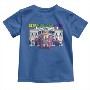 Trump Mardi Gras Toddler T Shirt Carnival New Orleans Trip Parade Outfit TS10 Royal Blue Print Your Wear