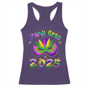 Happy Mardi Gras 2025 Racerback Tank Top Masquerade Mask Carnival New Orleans Trip TS10 Purple Print Your Wear