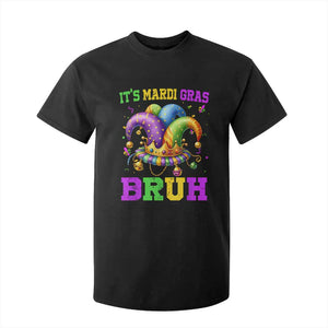 Bruh Mardi Gras T Shirt For Kid Jester Outfit Teens Boys Kids Mardi Gras TS10 Black Print Your Wear