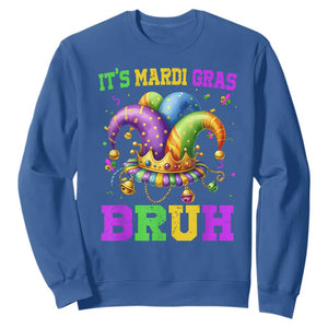 Bruh Mardi Gras Sweatshirt Jester Outfit Teens Boys Kids Mardi Gras TS10 Royal Blue Print Your Wear