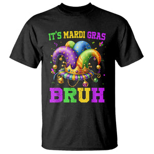 Bruh Mardi Gras T Shirt Jester Outfit Teens Boys Kids Mardi Gras TS10 Black Print Your Wear