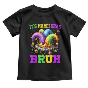Bruh Mardi Gras Toddler T Shirt Jester Outfit Teens Boys Kids Mardi Gras TS10 Black Print Your Wear
