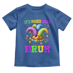 Bruh Mardi Gras Toddler T Shirt Jester Outfit Teens Boys Kids Mardi Gras TS10 Royal Blue Print Your Wear
