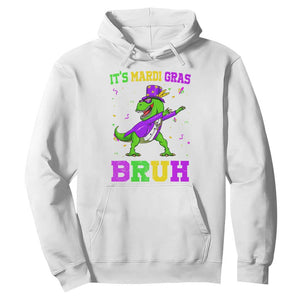 Bruh Mardi Gras Hoodie Dinosaur Meme New Orleans Party Custume Beads TS10 White Print Your Wear