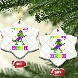Bruh Mardi Gras Ceramic Ornament Dinosaur Meme New Orleans Party Custume Beads TS10 Print Your Wear