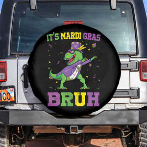 Bruh Mardi Gras Spare Tire Cover Dinosaur Meme New Orleans Party Custume Beads TS10 No hole Black Print Your Wear